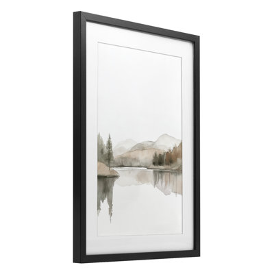 Reproduction sous-marine d'aquarelle encadrée sous verre, dessin de Mona Grace