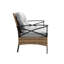 Ensemble de canapé de conversation modulaire à patio 4 pièces avec canapé d'extérieur KD Rattan Wicker-154932334