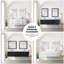 Ensemble de meuble-lavabo simple blanc l 48 po x P 22 po, comptoir en quartz blanc et robinet-134284138