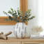 Decorative Metal and Iron Vase with Rounded Body and Brushed Surface Modern Sleek Versatile Design for Contemporary Accents-1866703476