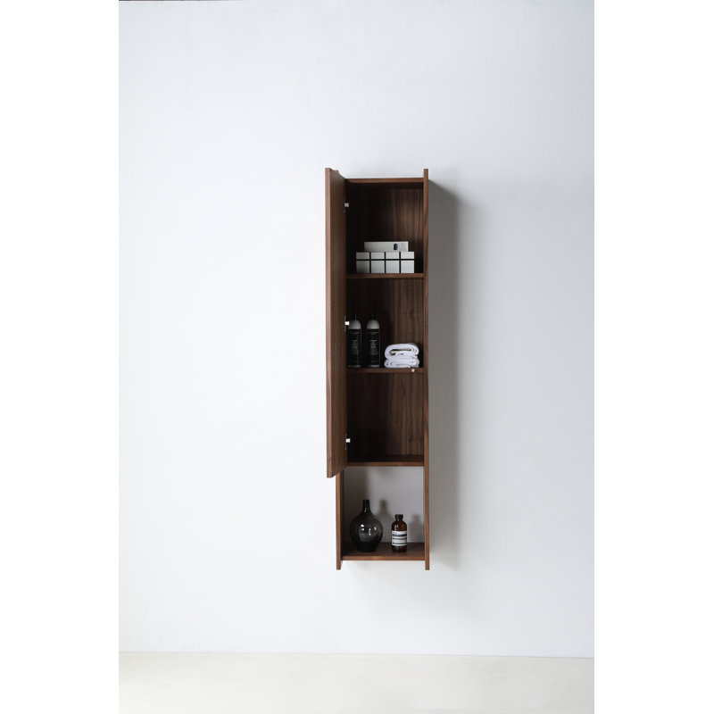 Vivt 13" Wall-Mounted Side Cabinet, Left