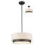 Luminaire suspendu tambour unique à 3 lumières Josue-26707129