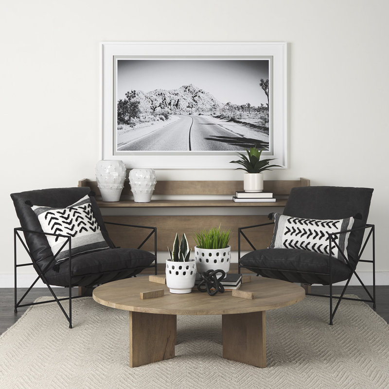 Dalina 76'' Solid Wood Console Table, Natural Brown