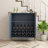 Modern 2-Door Wine Bar Cabinet with 12-Bottle Rack, Adjustable Shelf, and Soft-Closing Hinges for Dining or Living Room-1028113624