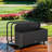TONWIN 43'' W 110 Gallons Steel Storage Bench with Wheels-99187650