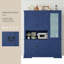 Buffet autoportant avec armoire supérieure, grande armoire de rangement avec tiroirs, tablettes de porte et tablettes réglables-311652307