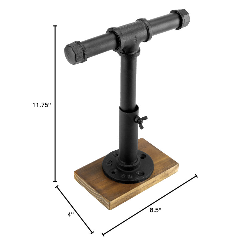 T-Bar Industrial Pipe Adjustable Jewellery Stand