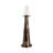 Modern Glass and Aluminum Pillar and Taper Holder with Sculptural Metallic Form and Wrapped Midsection Detail for a Sleek Decorative Accent in Contemporary Stylish Home Decor Settings-274035599