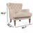 Solid Wood Frame Armchair Wing Chair-698023642