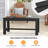 Black HDPE Patio Side Table