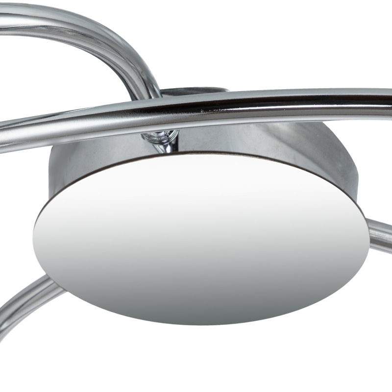 Mirri 3 Light Modern Glass Beaded Shade Ceiling Light - Chrome Base, 3xG9. Max. 5W LED (Bulb not included)
