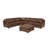 Leather Match Large Seating Modular Sectional-1673363801