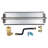 Linear Burner with Complete Connection Kit - Heavy Duty Powder Coated Steel Fireplace Fire Pit-110454633