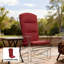 Coussin de chaise d'extérieur avec attaches de dossier Adirondack, rouge vin-141563222-141563211