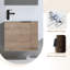 Meuble-lavabo simple mural 22 po avec plateau en céramique Tepui-104240179