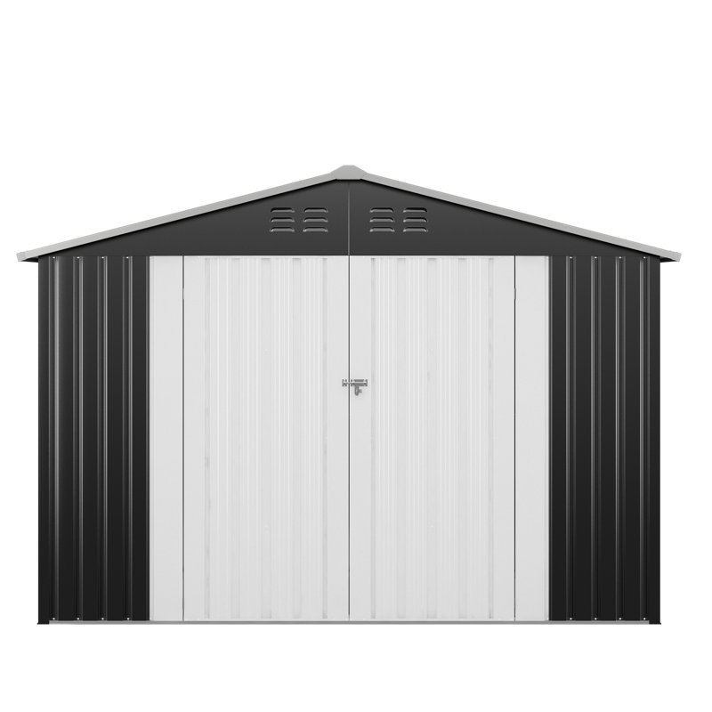 Storage Shed Large Garden Storage Organizer Weatherproof Outdoor Metal Shed for Backyard Garden Patio Lawn Storage with Lockable Door