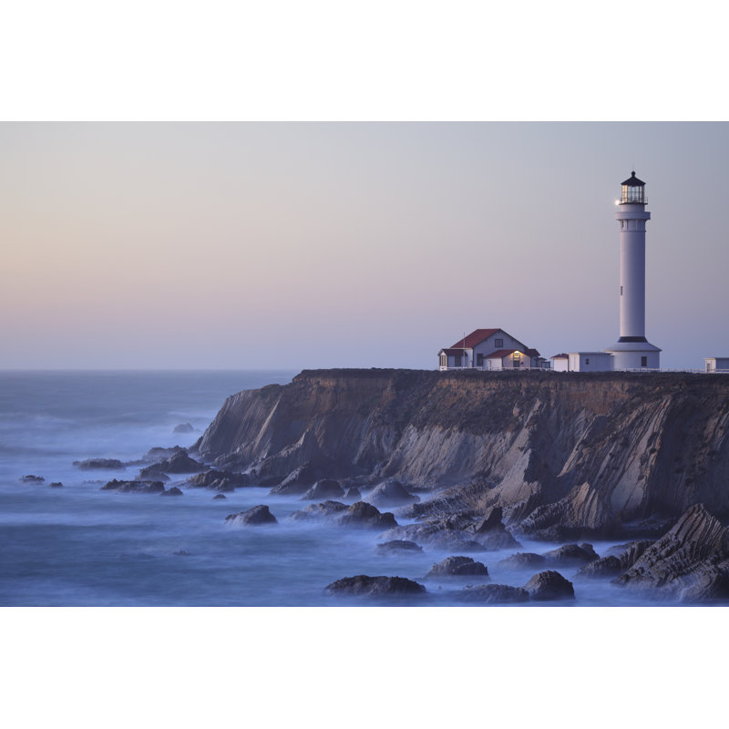 Point arena lighthouse, 30cm H x 46cm W x 3.8cm D