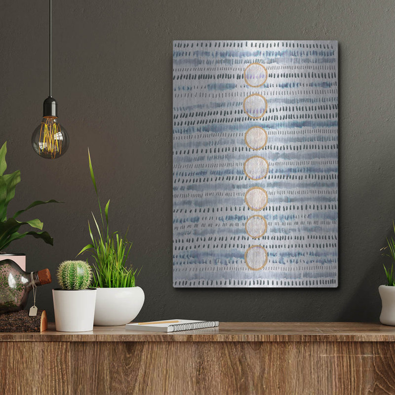  Art mural en métal «Aligné» par Lori Arbel, 12 po x 16 po, H 16 po x l 12 po