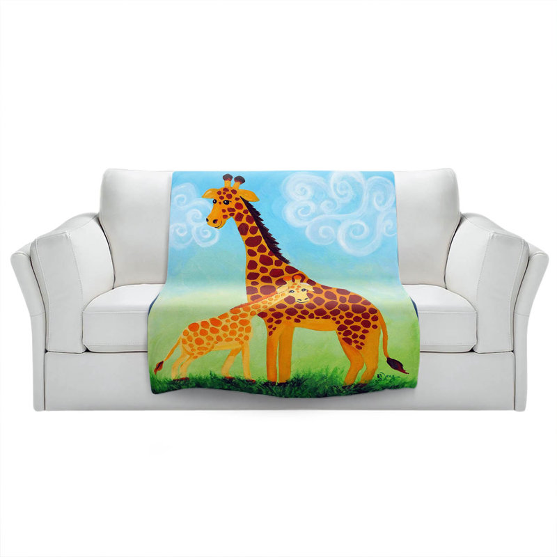 Couverture girafes , 68 po x 80 po
