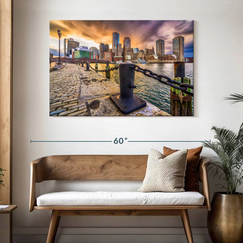 Hannes, Boston, Massachusetts Harbor, H 32 po x l 48 po