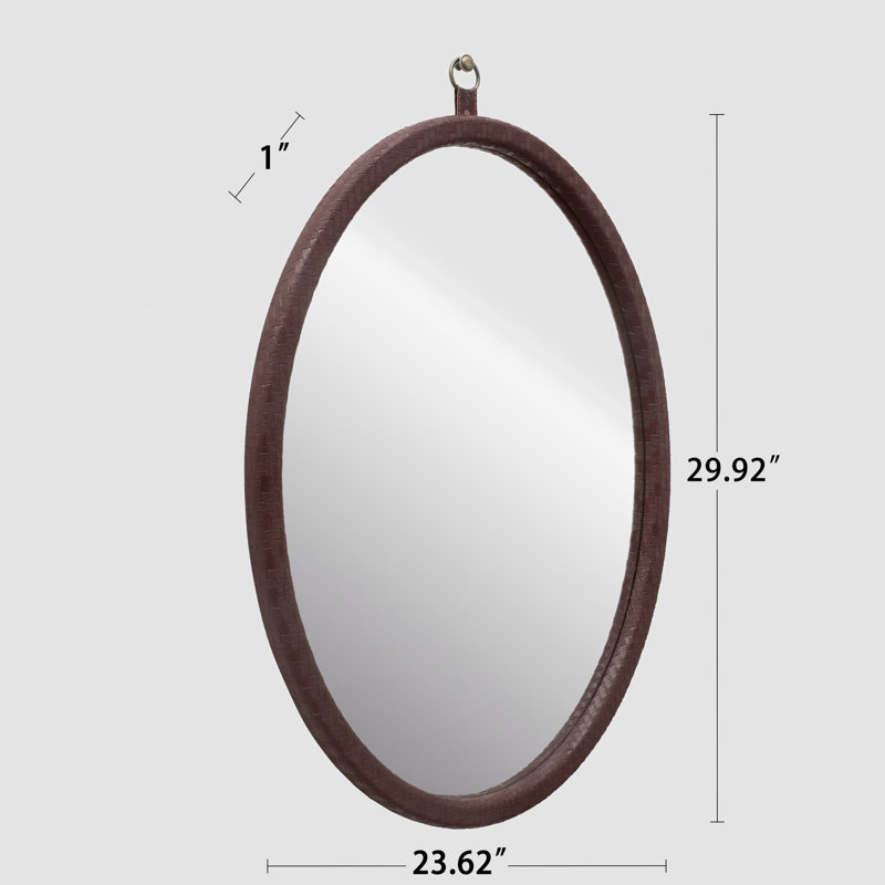 Miroir de salle de bain Gracemoor, Brun foncé