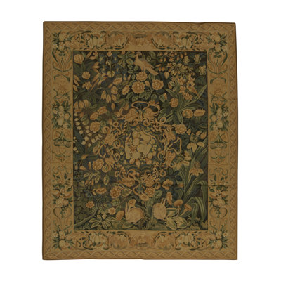 Hand-Knotted High-Quality Brown Area Rug