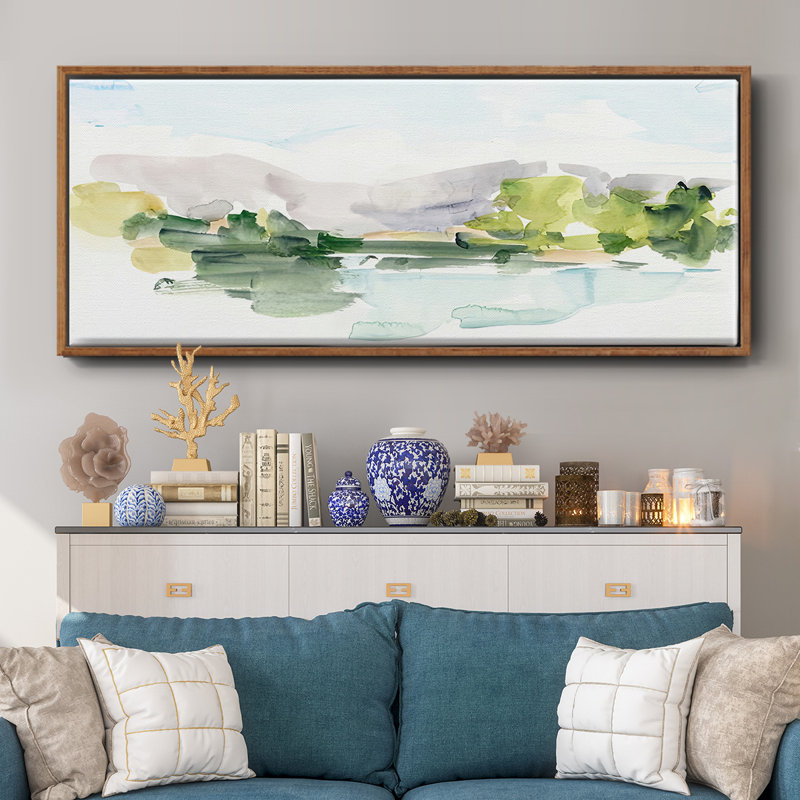 Tangerine Sunset II- Framed Canvas