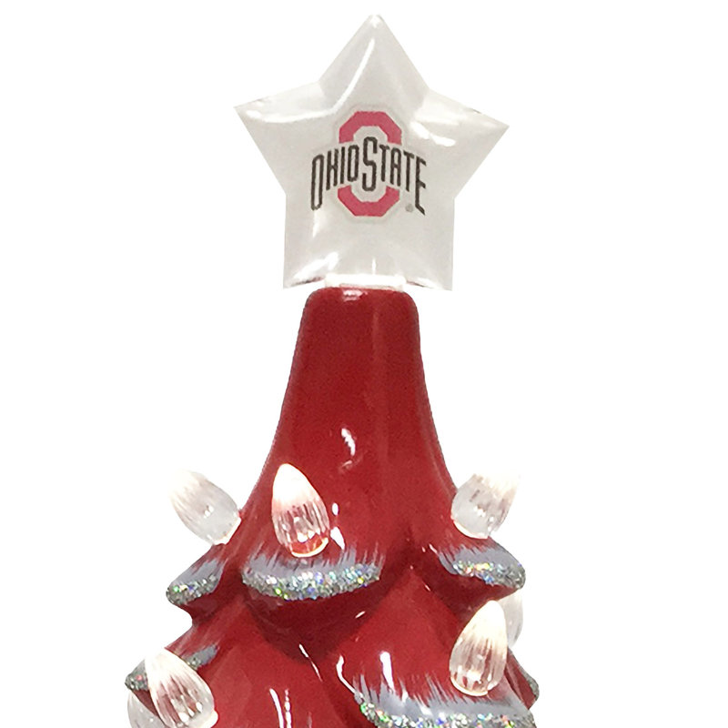 Arbre en céramique NCAA College Spirit, Ohio State Buckeyes