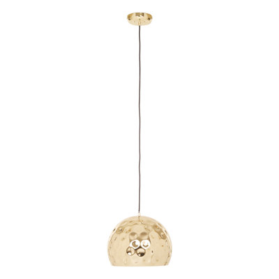 Hershberger 1 - Light Gold Dome Pendant