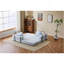 Canapé de plancher, canapé à compression, canapé-lit de plancher convertible avec accoudoirs de soutien dorsal, canapé-lit futon confortable, tissu chenille, pour la chambre à coucher du salon (BLEU CLAIR)-1816806983