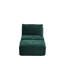Canapé modulaire en mousse à mémoire de forme moderne, méridienne simple pour le salon, canapé modulaire Cloud pour animaux de compagnie, tissu en velours côtelé, repose-pieds mobile, sans assemblage requis, vert-974918317