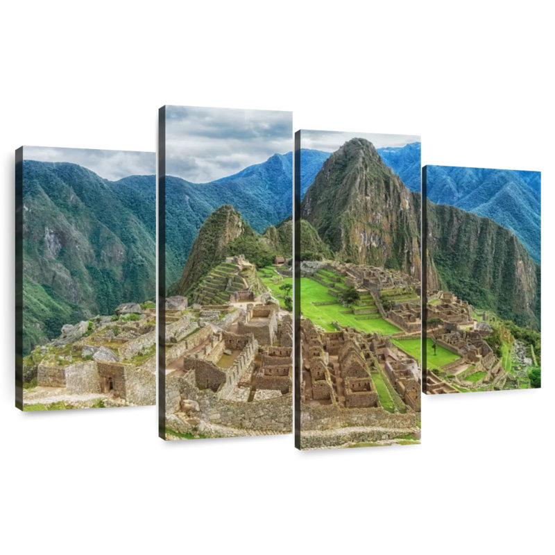 Lilie, ruines incas au Machu Picchu, H 42 po x l 68 po