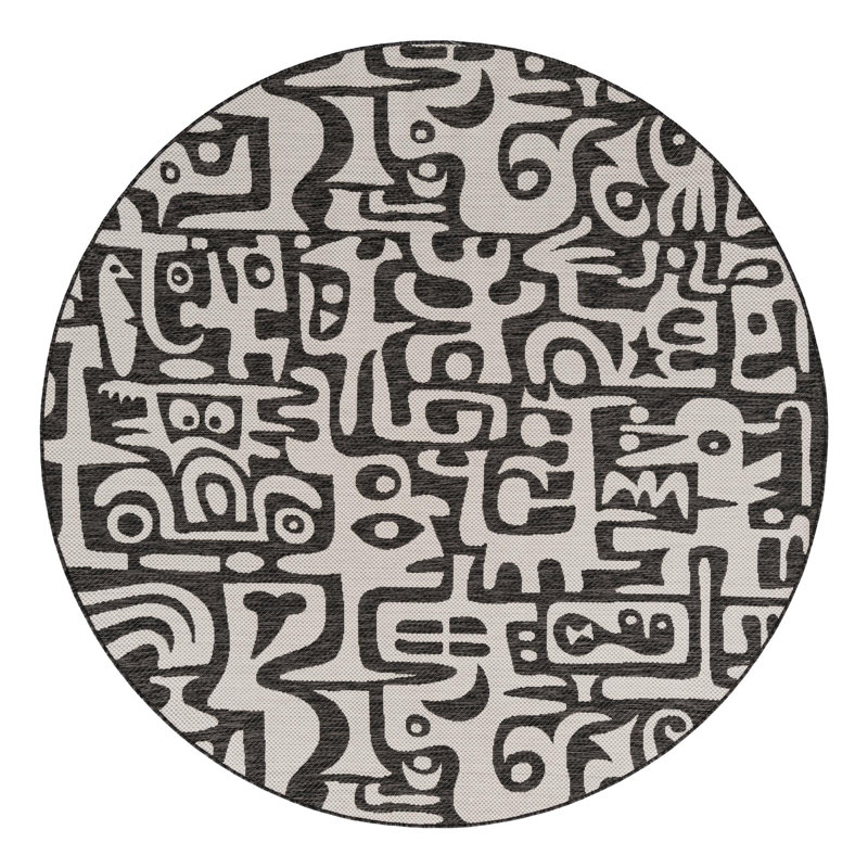Lyric Hower Indoor/Outdoor Area Rug, Round 7'10"