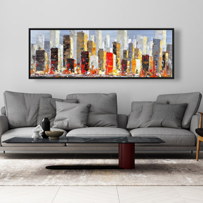 " Colorful Buildings With Water Reflection "