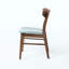 Ensemble de salle à manger 5 pièces de style Mid-Century moderne, structure en bois d'hévéa, une table et 4 chaises rembourrées-1350973501-1350973494