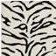 Alaisdair Tiger Animal Print Black/White Rug-1396333457