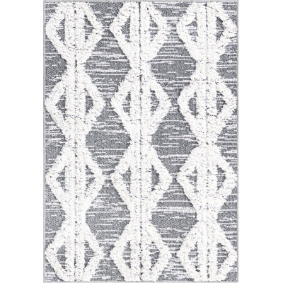 Tapis contemporain blanc cassé Eiryn