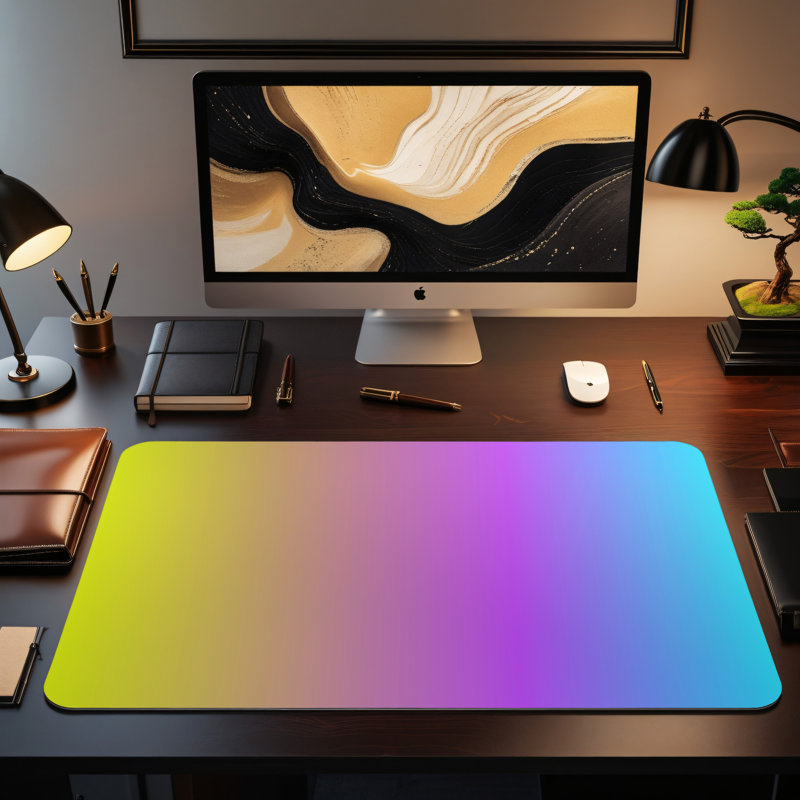 Polyester Desk Pad, 14.4x12.1