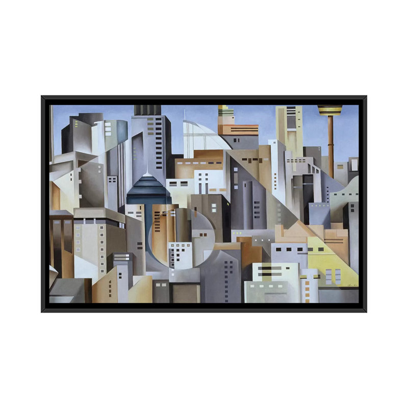 « composition look east » par catherine d’art, impression sur toile tendue, H 18 po x l 26 po x P 1,5 po, Pas de tapis