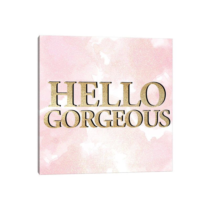 Hello II V2 by Kimberly Allen - Wrapped Canvas Print, 30.48 cm H x 30.48 cm W