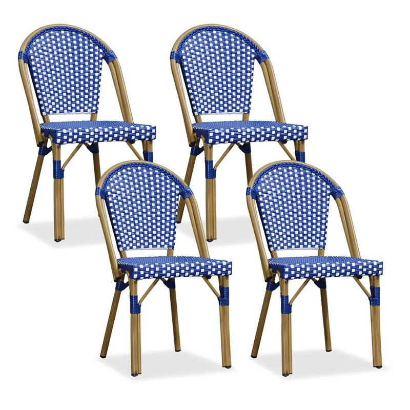 Chaise d'extérieur Ailyah, Bleu