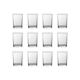 Fortessa Basics Arcade Everyday Stackable Quality Super Clear Glassware Kitchen And Barware Great For: Mixed Drinks/Cocktails, Water, Juice, Iced Tea, Soft Drinks., Double Old Fashioned/Rocks, 13 Ounce