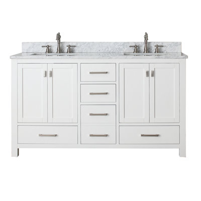 Modero 60" Double Bathroom Vanity with Top