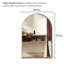 Mood Premium Arch Bathroom Mirror Framed Wall Mounted, Recessed Arched Frame Modern & Stylish-88862958-88862959