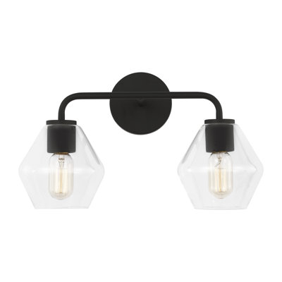 Rooks 17" W 2-Light Dimmable Steel Vanity Light