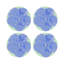 Hibiscus Orchid Vegan Leather Round Coasters-318645980
