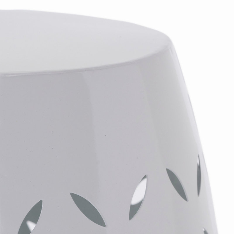 Lilac 12" Side Table, White