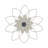 Yousaf Metal Floral Wall Decor with Layered Petals and Openwork Frame-933632518-933632516