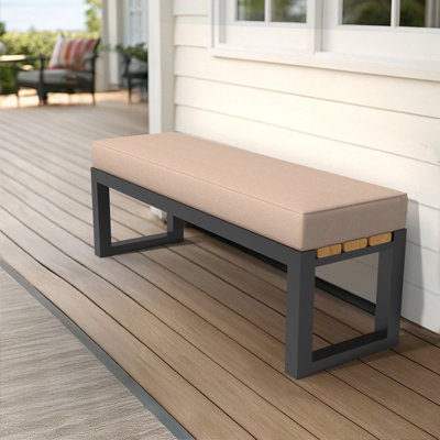 52 Inch Outdoor Bench Cushion, 5" High Density Foam