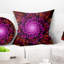Cristaux brillants mauves dans l'espace - coussin à imprimé floral-29597994-29597997